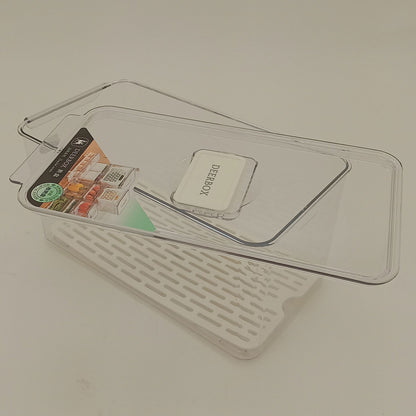 Caixa Organizadora para Geladeira Acrílica Transparente 14x16x31cm