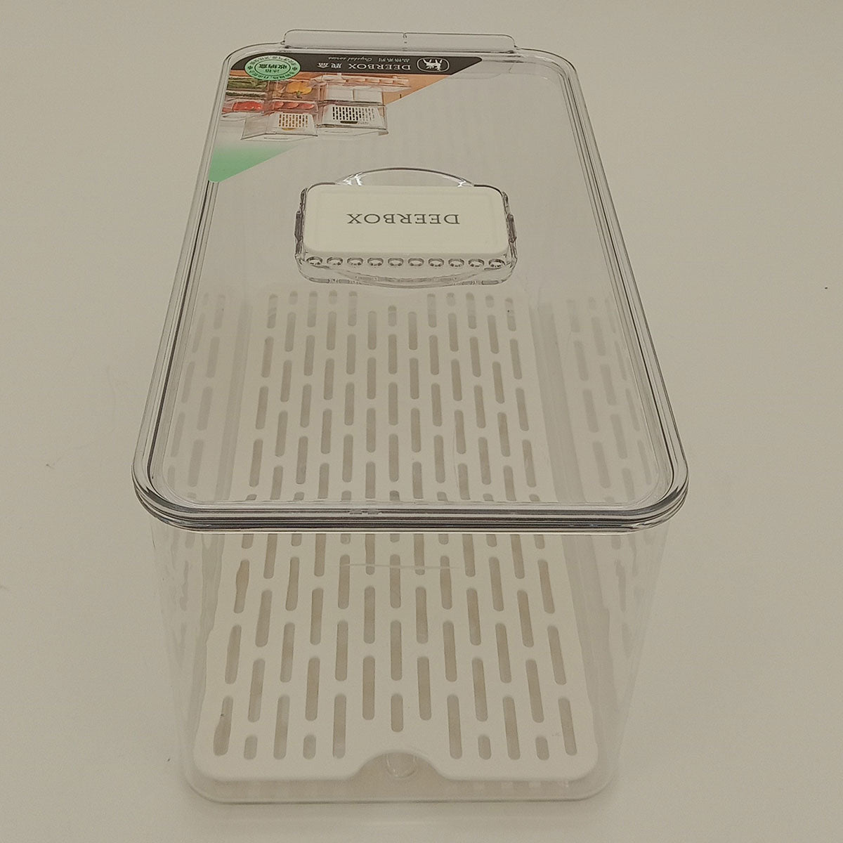 Caixa Organizadora para Geladeira Acrílica Transparente 14x16x31cm