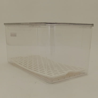 Caixa Organizadora para Geladeira Acrílica Transparente 14x16x31cm