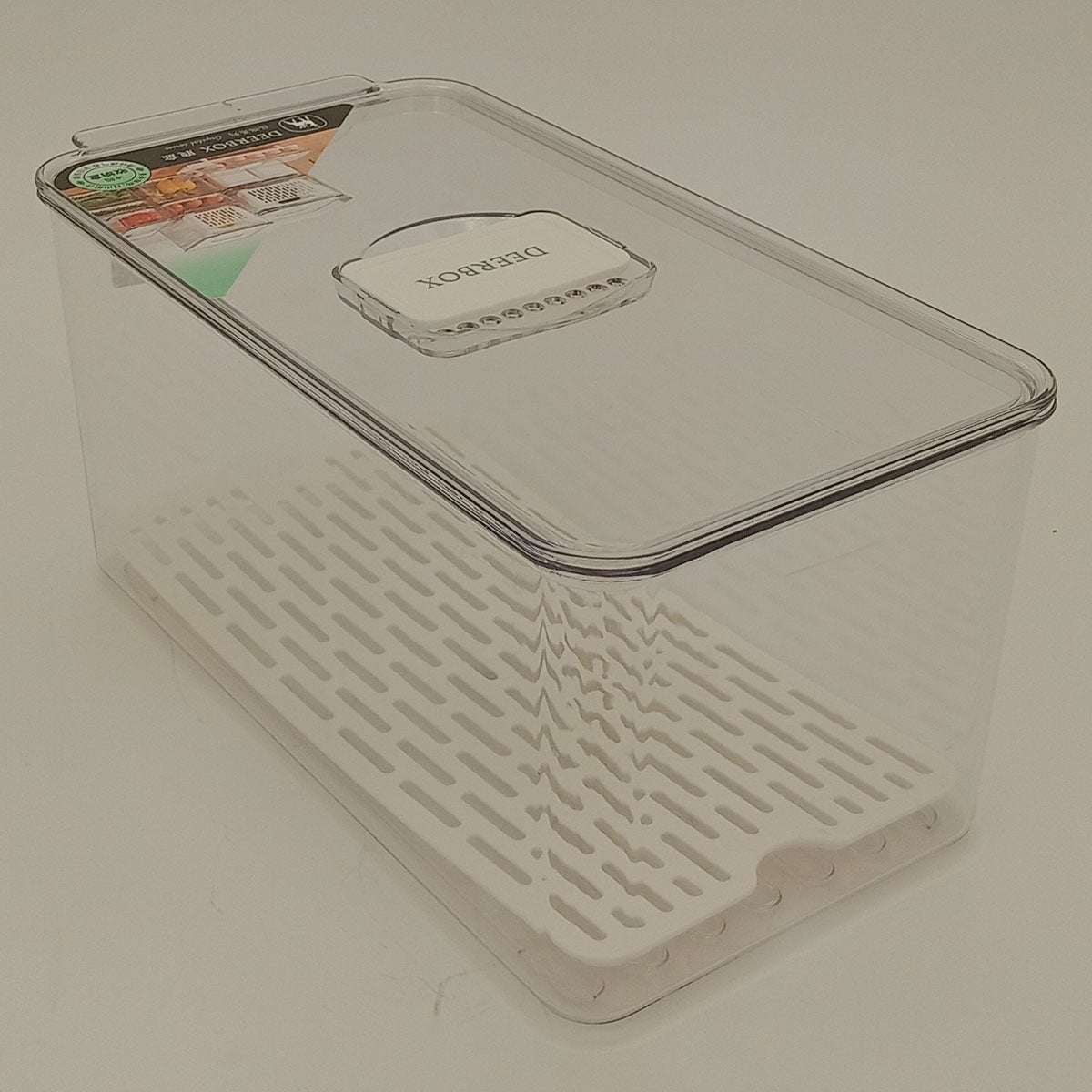 Caixa Organizadora para Geladeira Acrílica Transparente 14x16x31cm