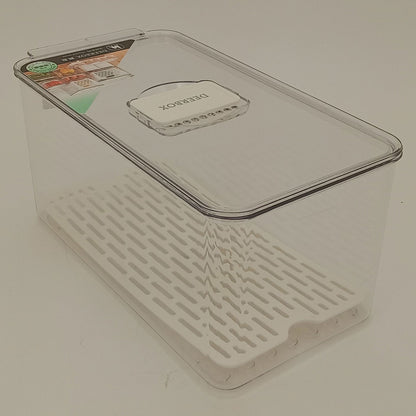 Caixa Organizadora para Geladeira Acrílica Transparente 14x16x31cm