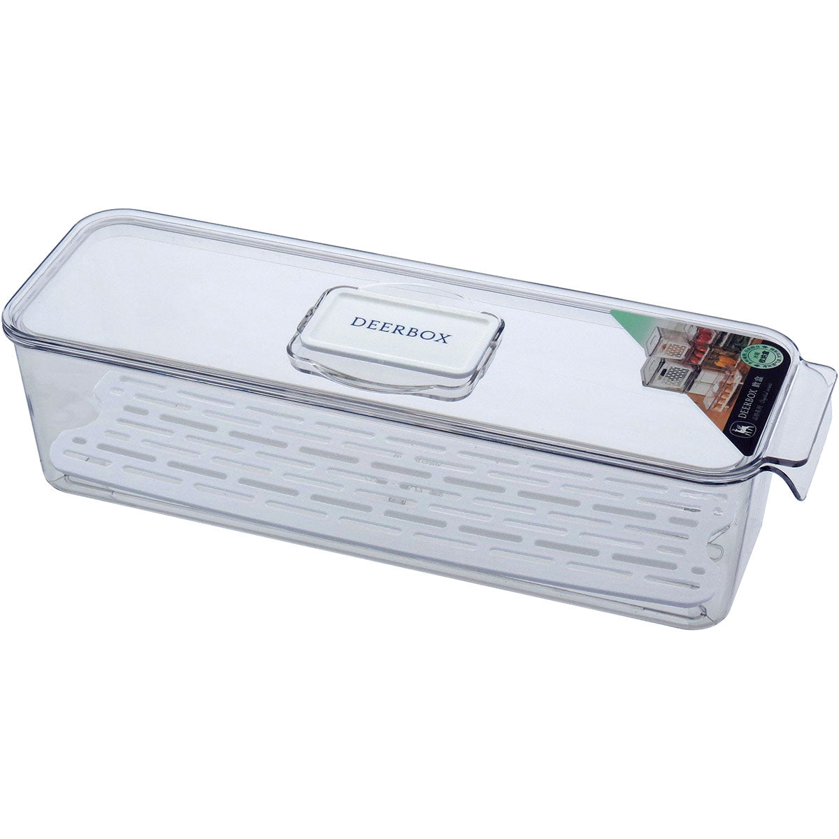 Caixa Organizadora para Geladeira Transparente Acrílico 9x11x34cm