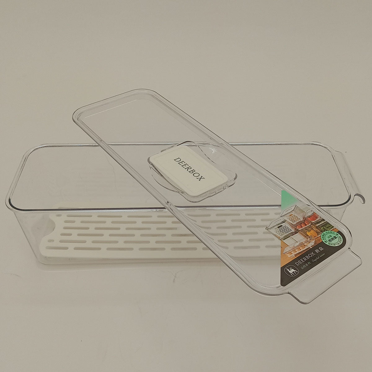 Caixa Organizadora para Geladeira Transparente Acrílico 9x11x34cm