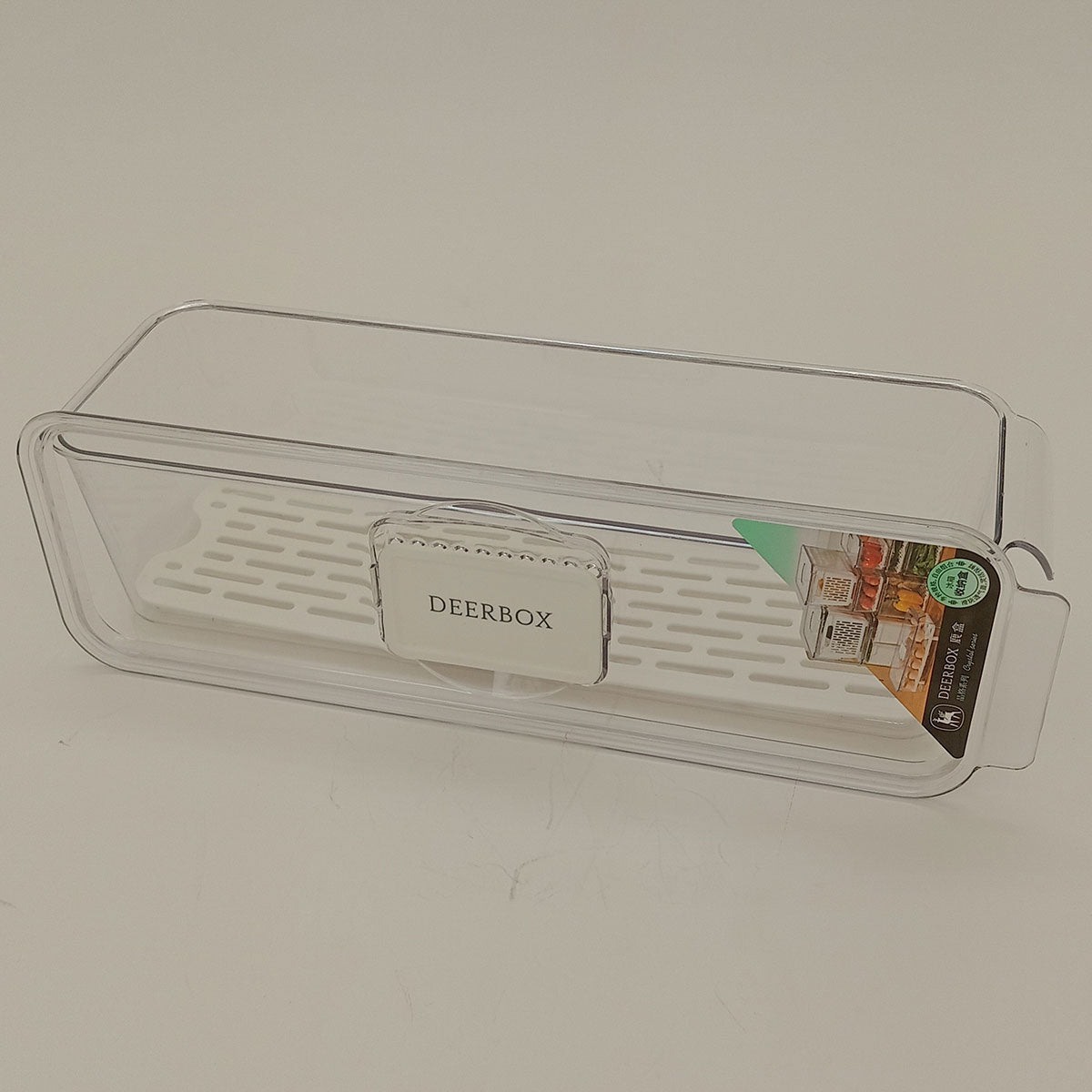 Caixa Organizadora para Geladeira Transparente Acrílico 9x11x34cm