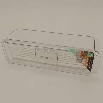 Caixa Organizadora para Geladeira Transparente Acrílico 9x11x34cm