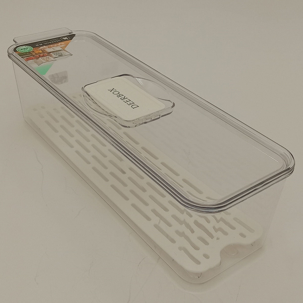 Caixa Organizadora para Geladeira Transparente Acrílico 9x11x34cm