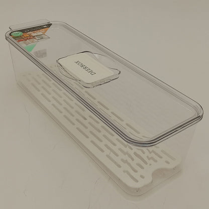 Caixa Organizadora para Geladeira Transparente Acrílico 9x11x34cm