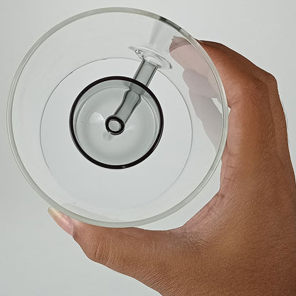 Castiçal Borossilicato Transparente 11x10cm para Velas Decorativas