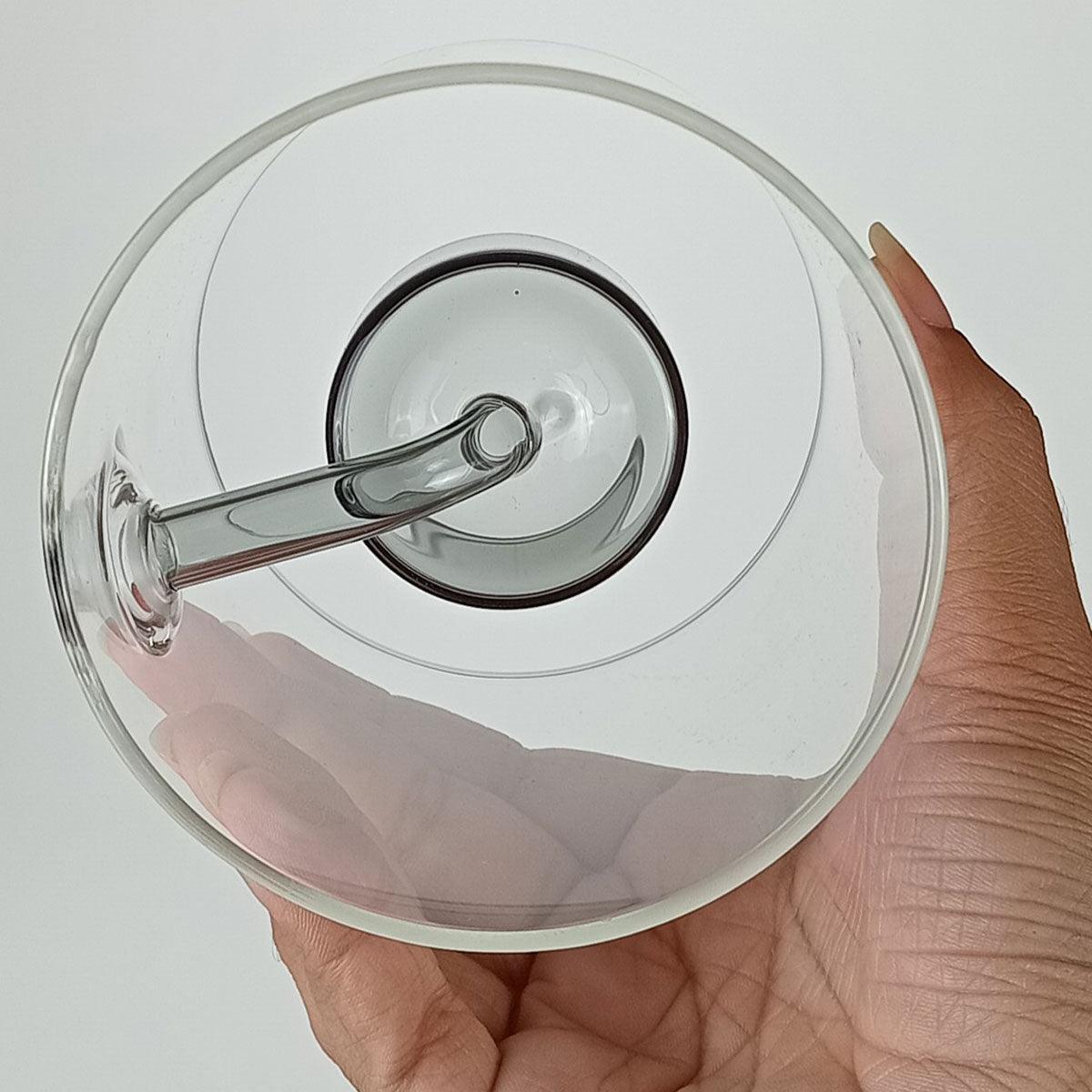 Castiçal Borossilicato Transparente 11x10cm para Velas Decorativas