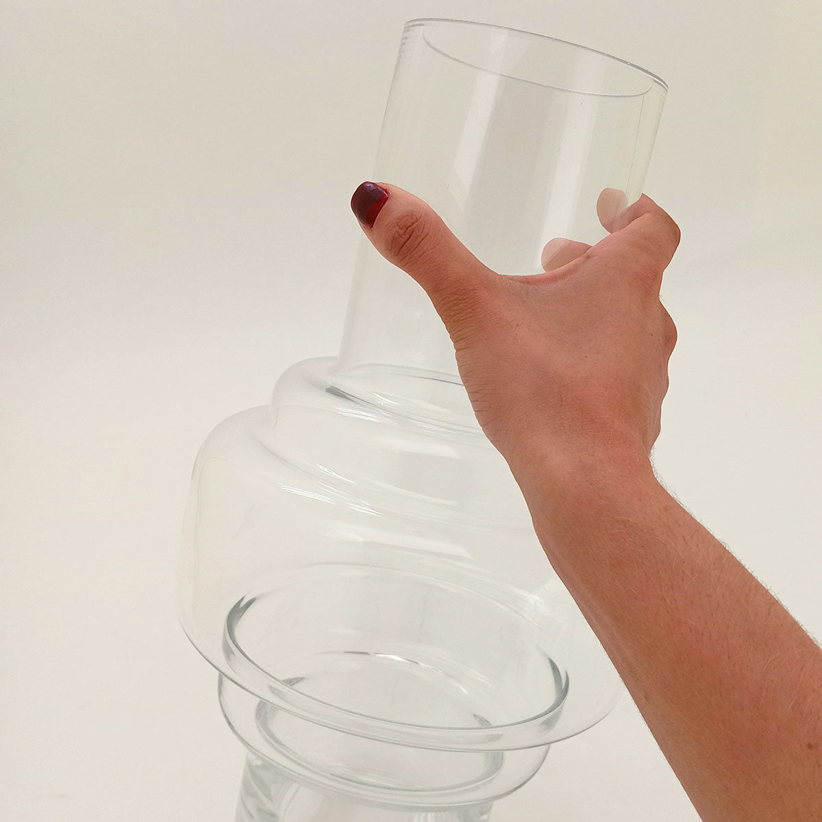 Vaso Vidro 25x15x15cm Transparente