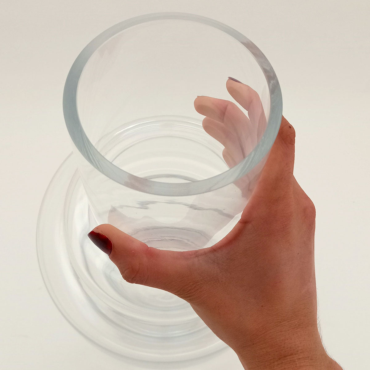 Vaso Vidro 25x15x15cm Transparente