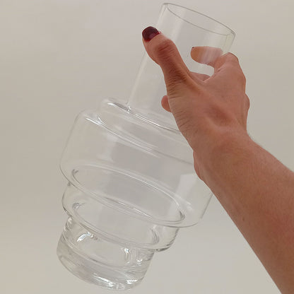 Vaso Vidro 35x20x20cm Transparente