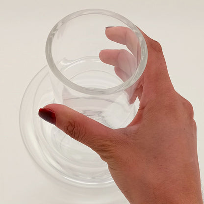 Vaso Vidro 35x20x20cm Transparente