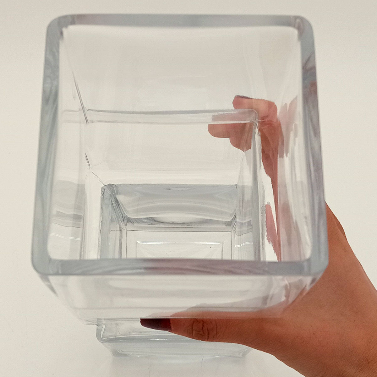 Vaso Vidro 30x10x10cm Transparente