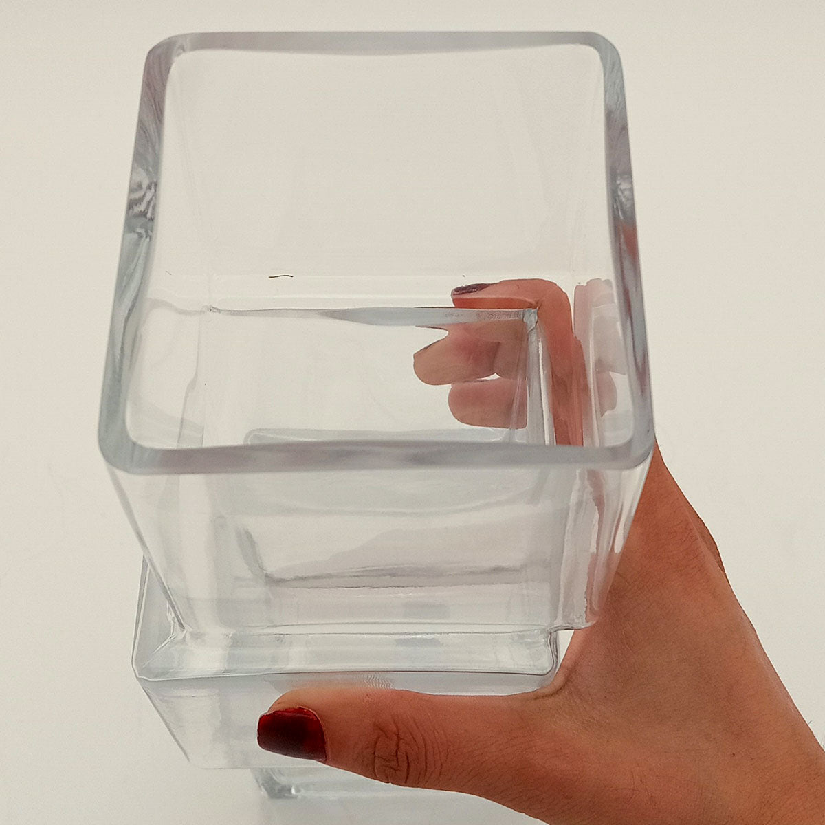 Vaso Vidro 27x9x9cm Transparente