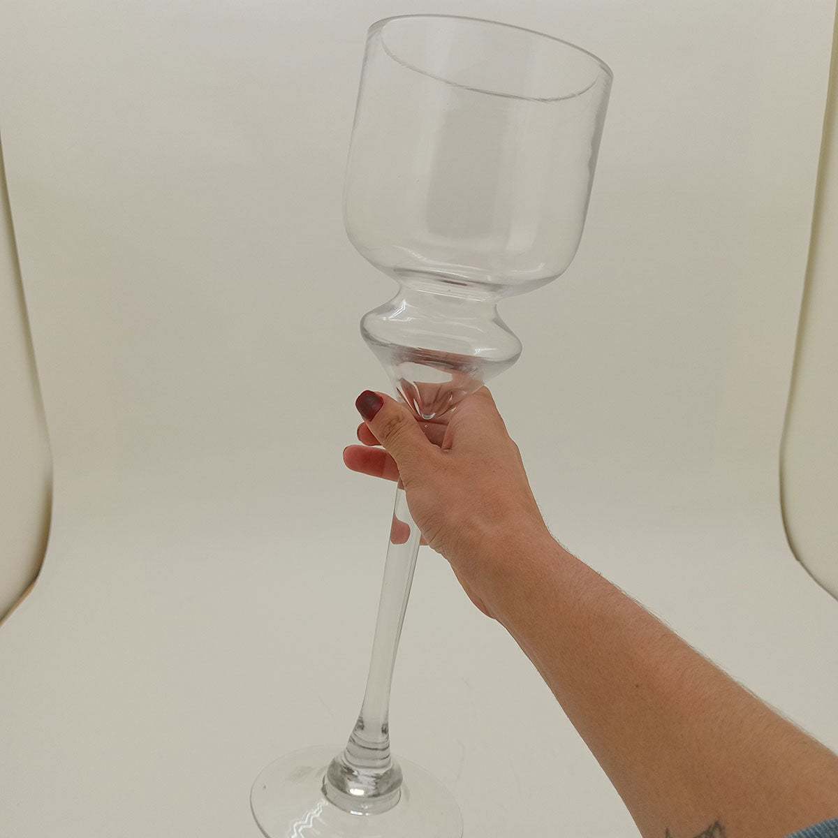 Vaso Vidro 40x12x12cm Transparente