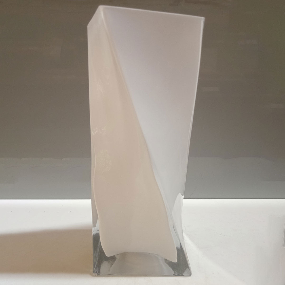 Vaso Vidro 28x11x11cm Branco