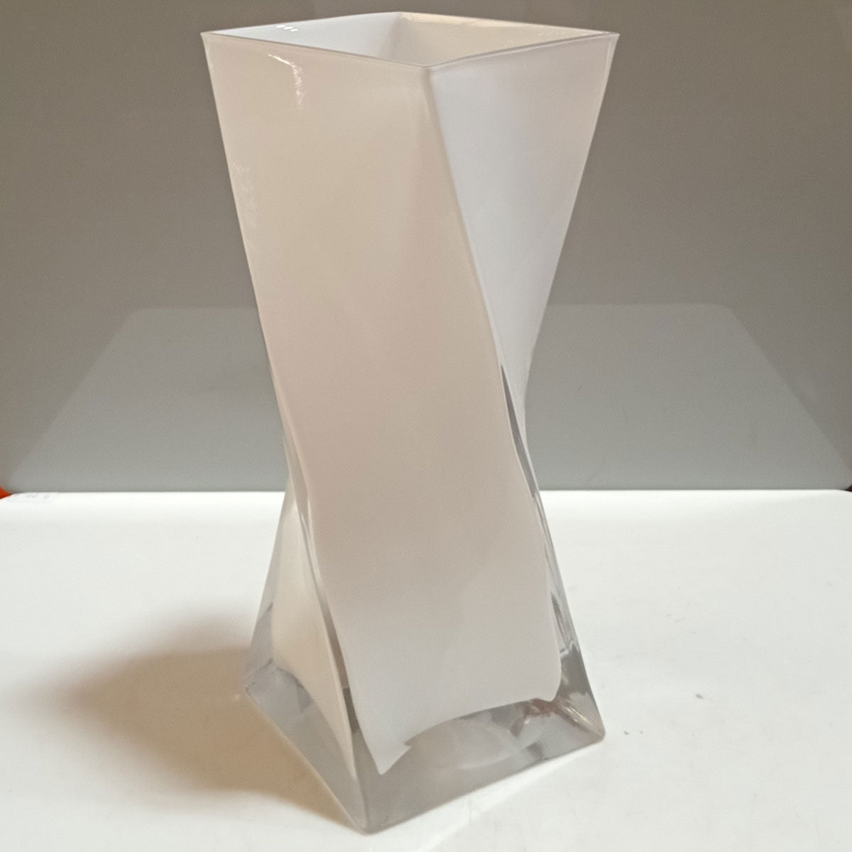 Vaso Vidro 28x11x11cm Branco