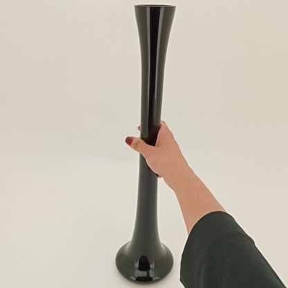 Vaso Vidro 50x12x12cm Preto