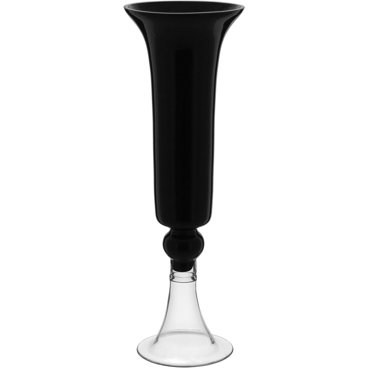 Vaso Vidro 50x16x16cm Preto