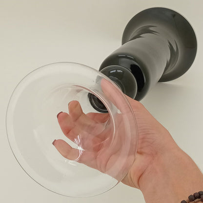 Vaso Vidro 50x16x16cm Preto