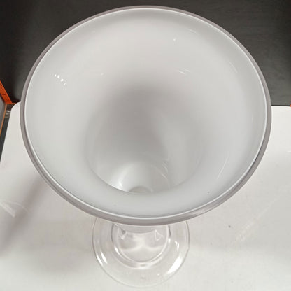 Vaso Vidro 40x16x16cm Branco