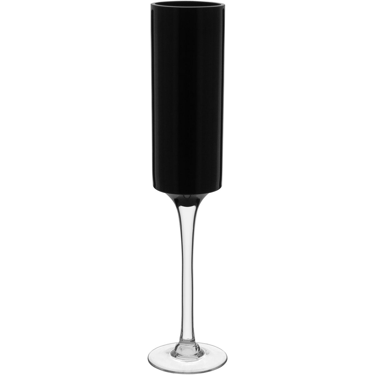 Vaso Vidro 51x10x10cm Preto