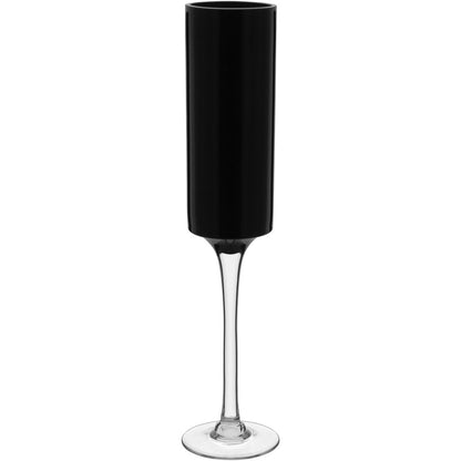 Vaso Vidro 51x10x10cm Preto