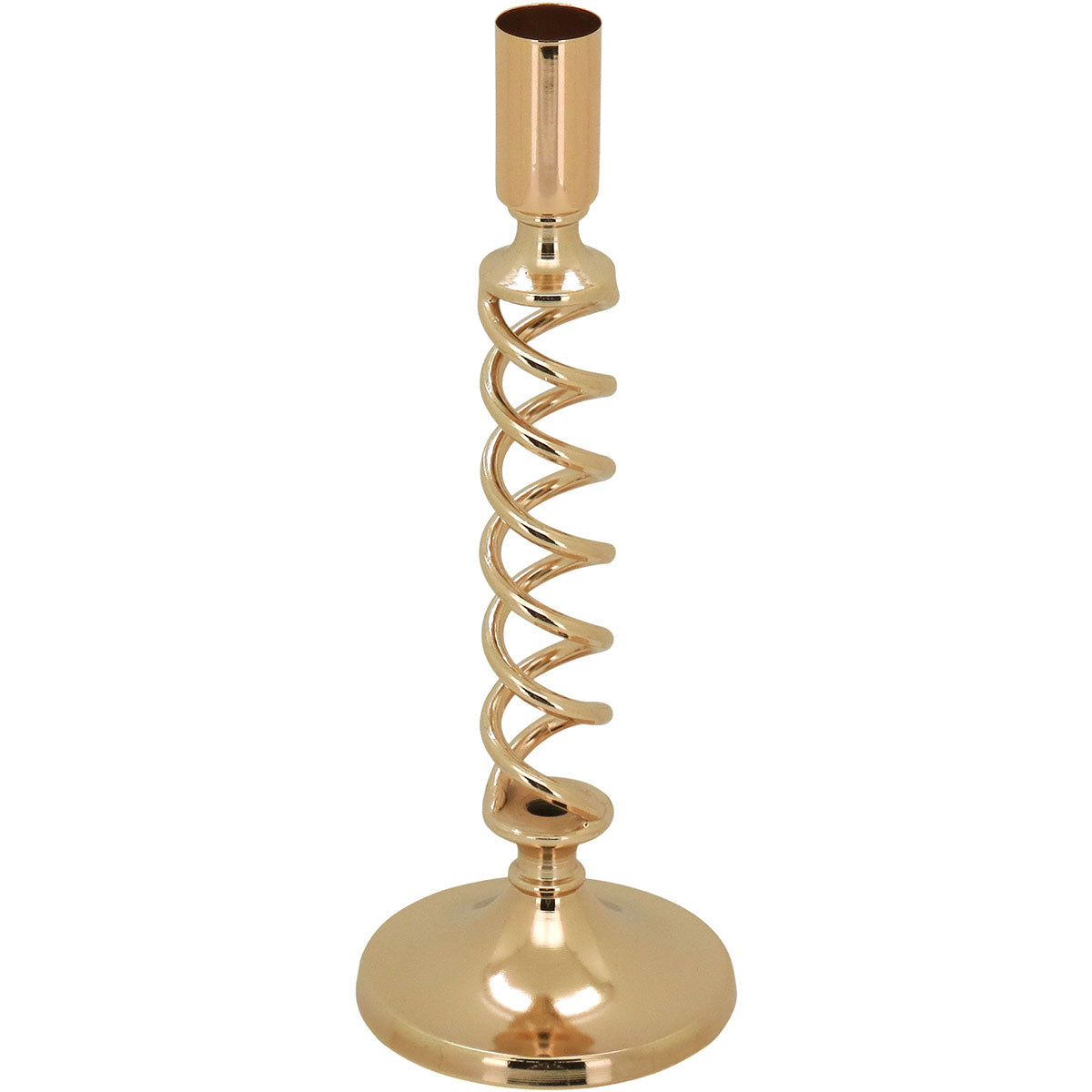 Castiçal de Metal Dourado 23cm para Velas - Decoração Elegante