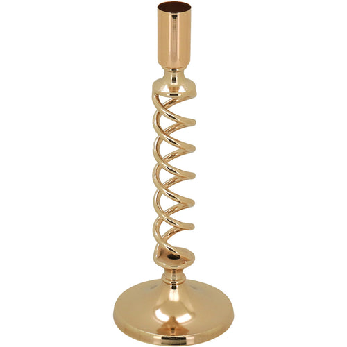Castiçal de Metal Dourado 23cm para Velas - Decoração Elegante