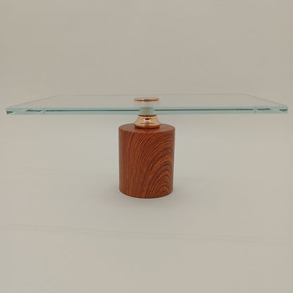 Prato para Doces em Vidro Transparente 11x27cm com Pé