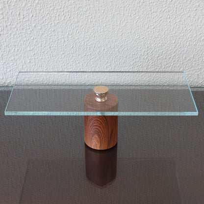 Prato para Doces em Vidro Transparente 13cm com Pé 36x15cm