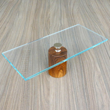 Prato para Doces em Vidro Transparente 13cm com Pé 36x15cm