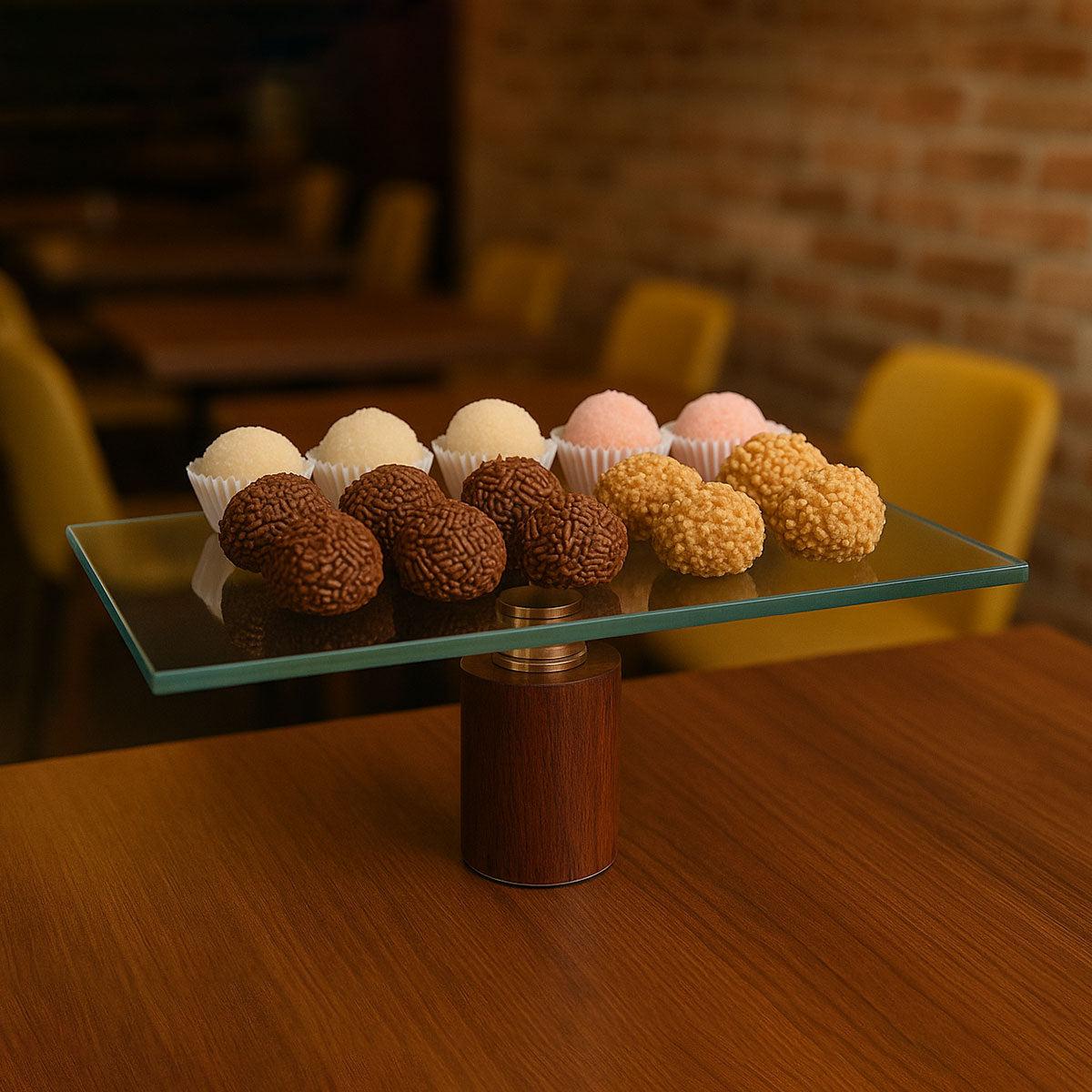 Prato para Doces em Vidro Transparente com Pé 30cm - Elegância na Mesa