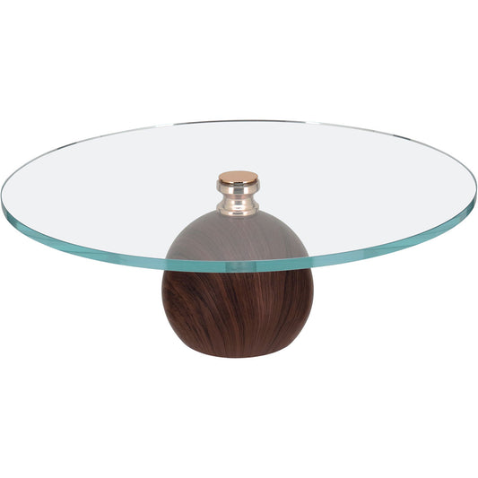 Prato para Doces em Vidro Transparente com Pé 13x35cm Elegante