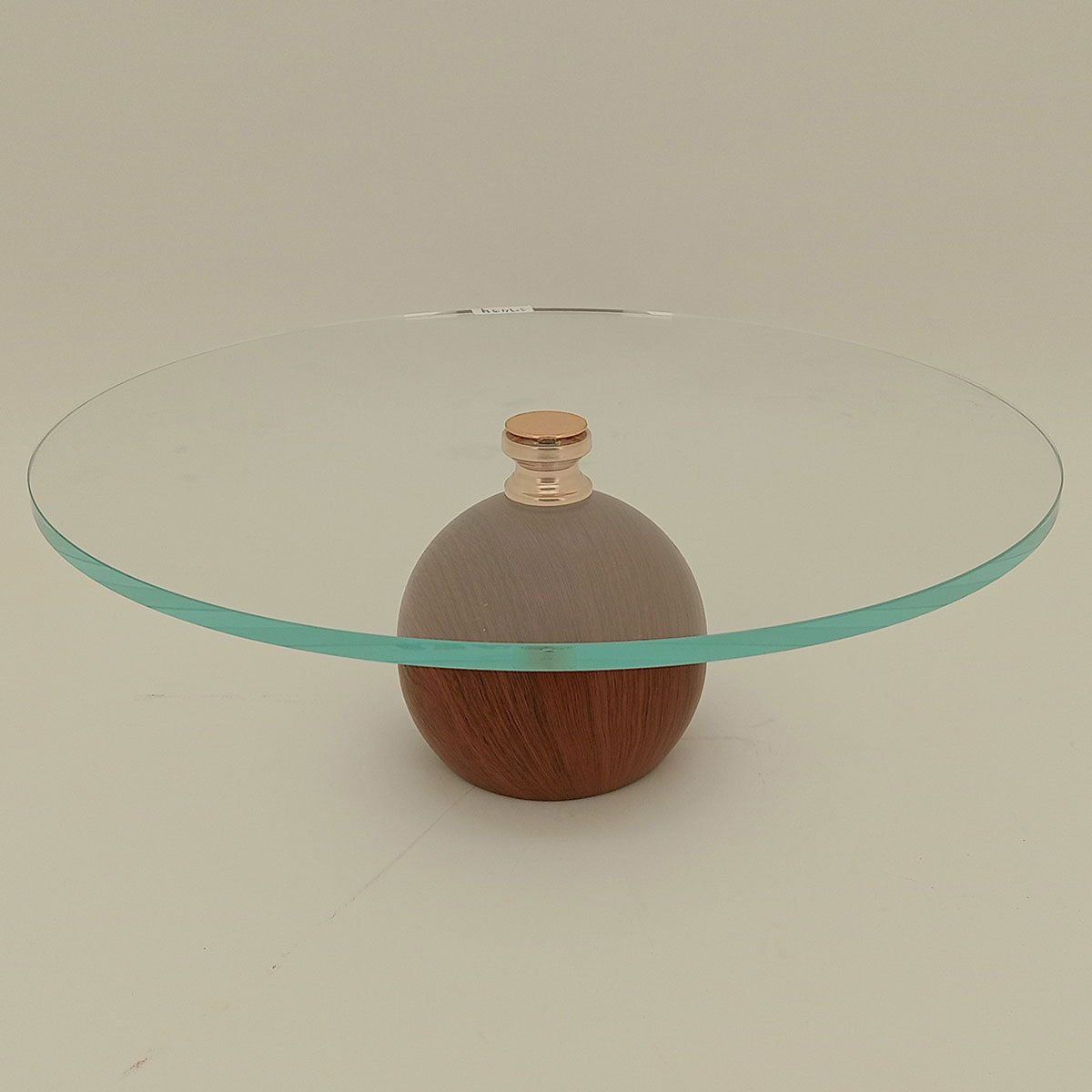 Prato para Doces em Vidro Transparente com Pé 13x35cm Elegante