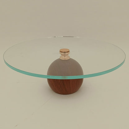 Prato para Doces em Vidro Transparente com Pé 13x35cm Elegante