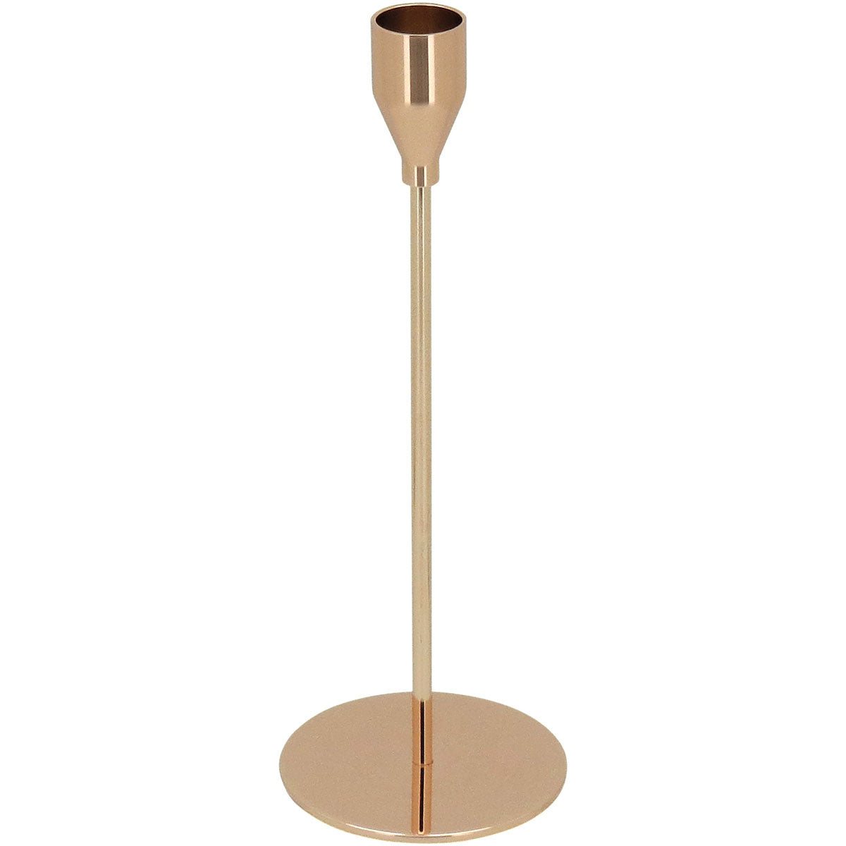 Castiçal Metal Dourado Elegante JG 3 Peças - Tamanhos G, M e P