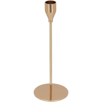 Castiçal Metal Dourado Elegante JG 3 Peças - Tamanhos G, M e P