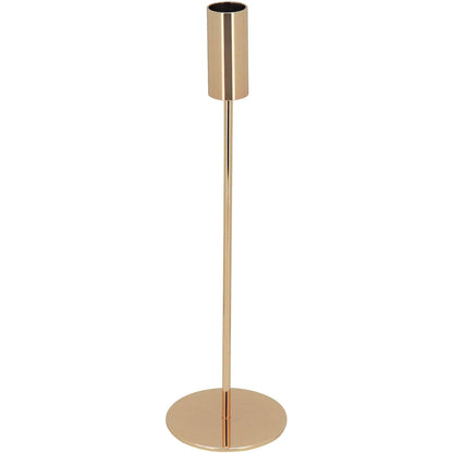 Jogo de Castiçais Metal Dourado 3 Peças para Decoração Elegante