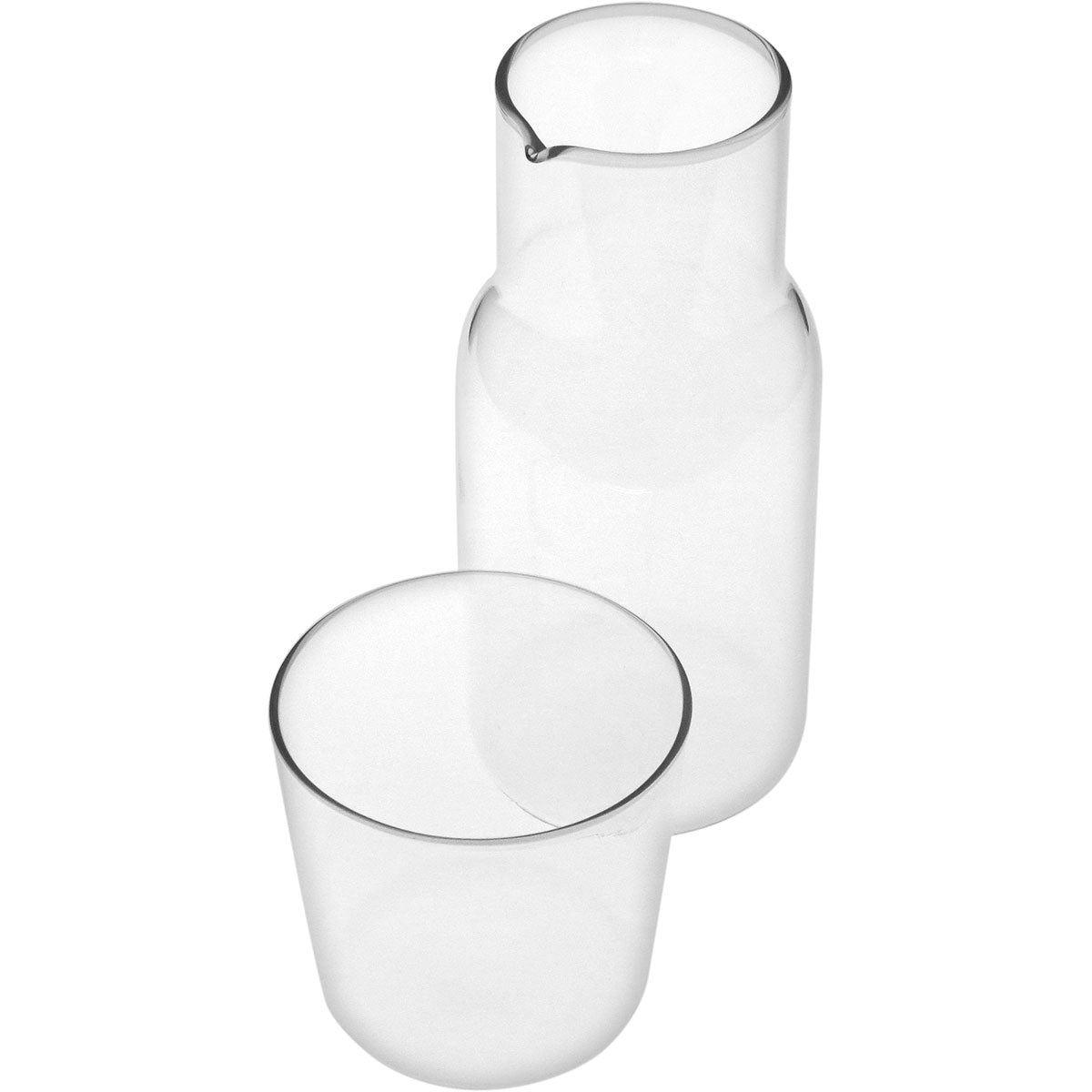 Moringa de Vidro Borossilicato 500ml Transparente com Bico Sem Gotejamento