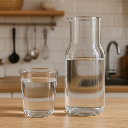 Moringa de Vidro Borossilicato 500ml Transparente com Bico Sem Gotejamento