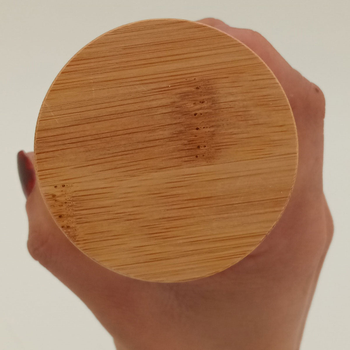 Pote de Vidro Borossilicato 200ml com Tampa de Bambu Transparente