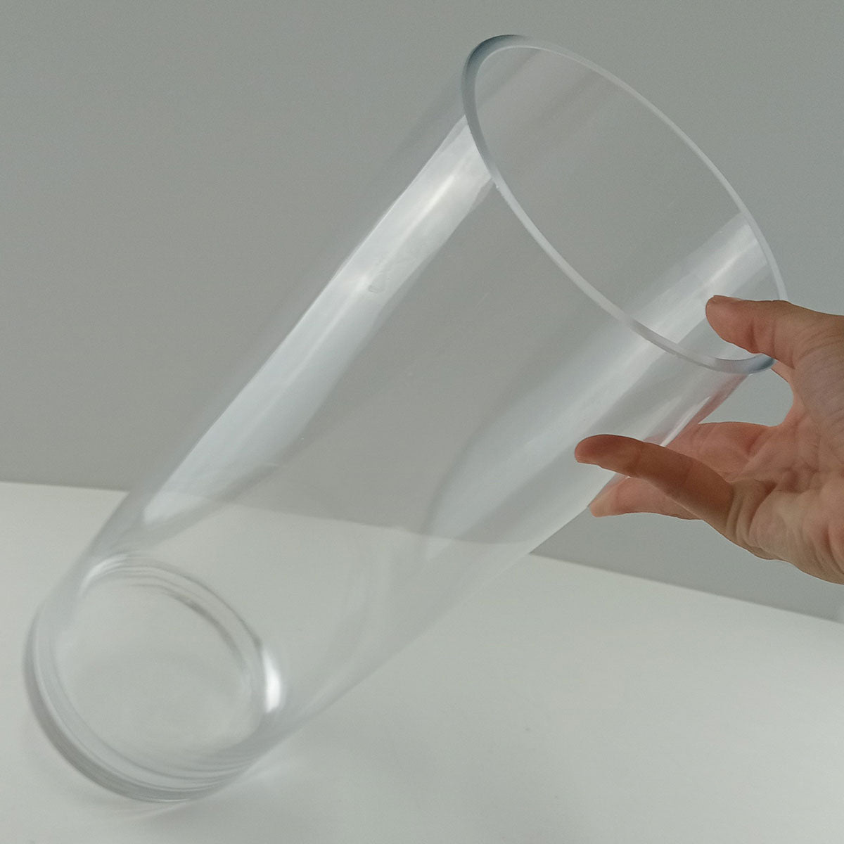 Vaso Plain Vidro 40x15x15cm Transparente