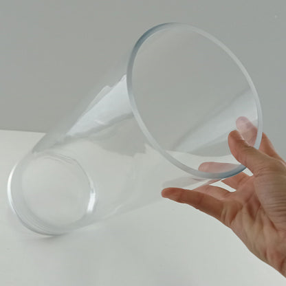 Vaso Plain Vidro 40x15x15cm Transparente