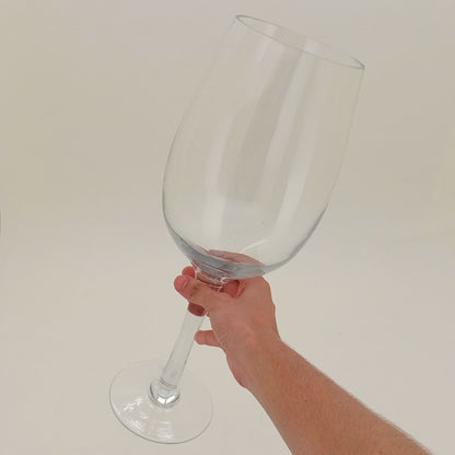 Vaso Decorativo em Vidro Transparente Gia 40x13x10cm