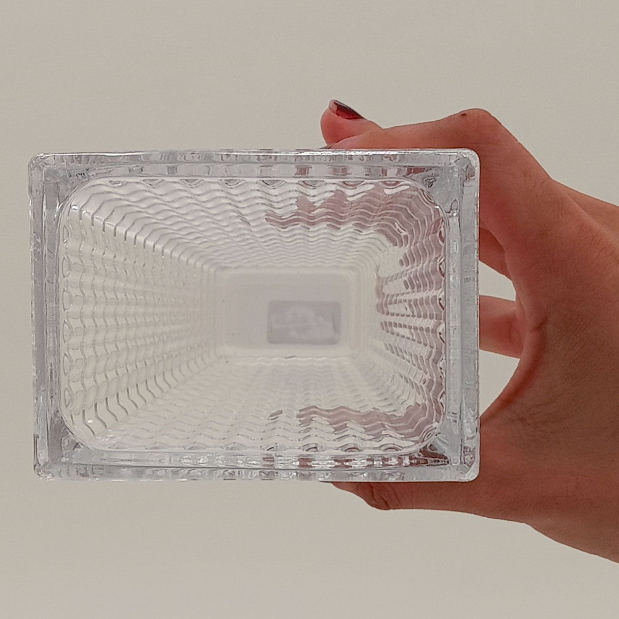 Vaso Vidro 18x8x10cm Transparente