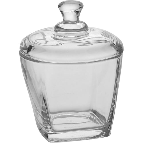 Potiche de Vidro Transparente 12cm para Decoração e Armazenamento