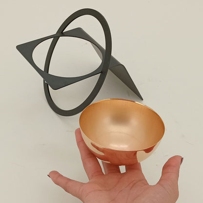 Adorno Decorativo Metal Preto 17cm - Elegância para Decoração de Interiores