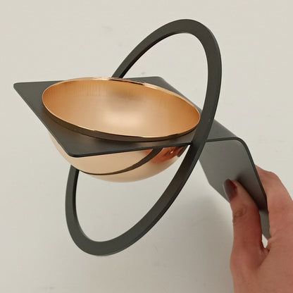 Adorno Decorativo Metal Preto 17cm - Elegância para Decoração de Interiores